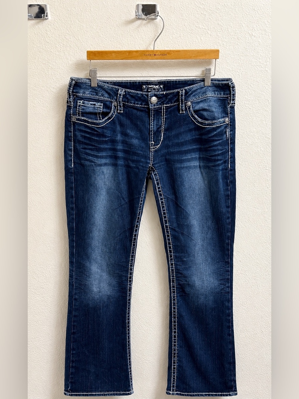 Silver Jeans Co. Aiko Bootcut Men’s Jeans 34x31 Dark Wash Y2K Western